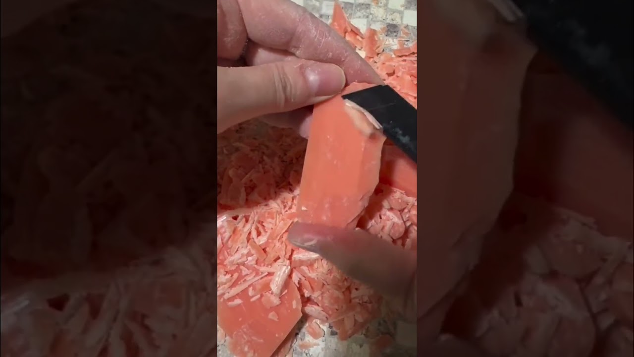 Colourfull dry soap cutting💗 #drysoapcuttingasmr #asmrsoap #cuttingsoap #crunchy #satisfying #relax 