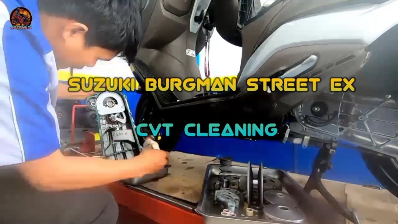 CVT CLEANING BURGMAN STREET EX #suzuki #kalangismotovlog