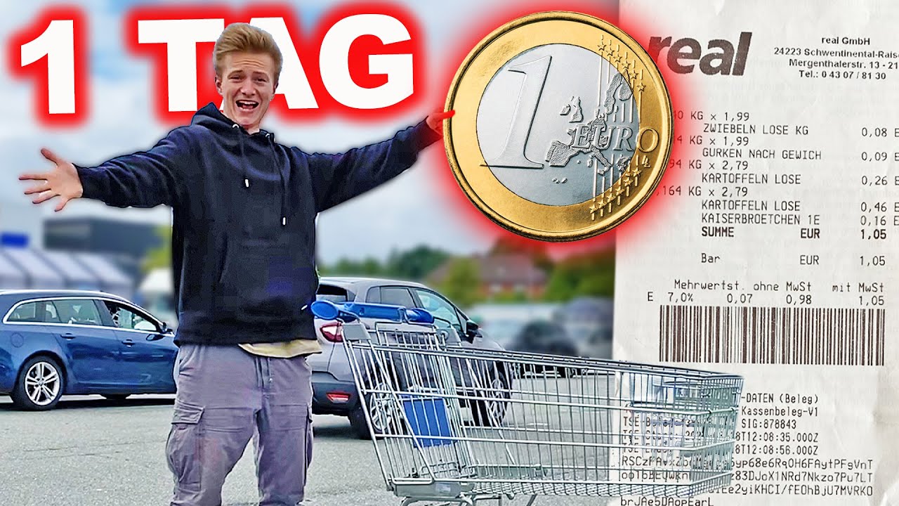 24 STUNDEN mit 1,00€ überleben! 😖 mit 