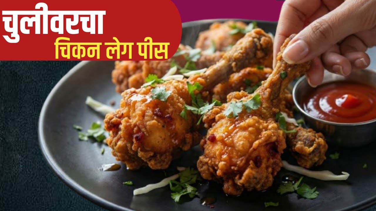 हॉटेलसारखे 'चिकन लेग पीस' घरीच बनवण्याची सिक्रेट पद्धत! 🍗 | Chicken Leg Piece Recipe Marathi