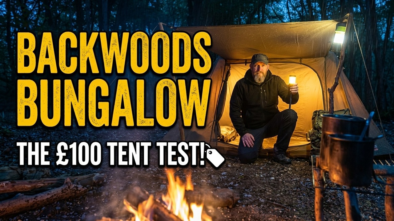 Тест OneTigris Backwoods Bungalow - 48 часов в одиночестве в лесу
