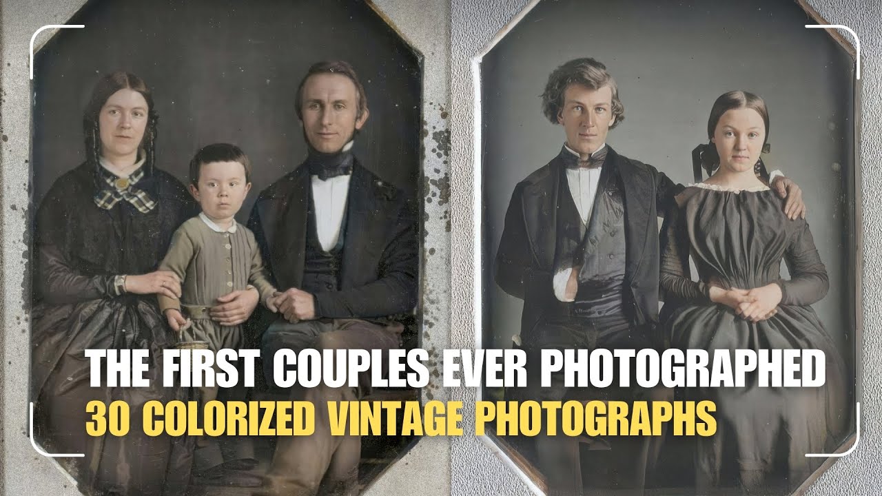 Victorian Couples from the 1840s / HD Colorized Photographs