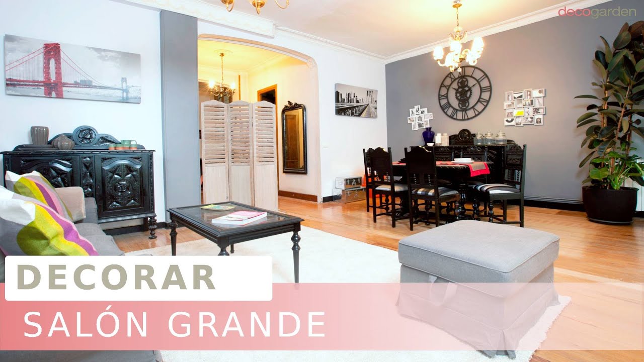 Decorar salón grande ¡tras derribar una pared! // Decoración clásica renovada