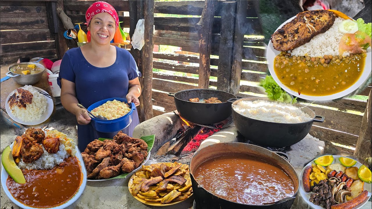 Con Orégano Tostado y Vinagre. NUEVO SAZON. Comida típica Dominicana. La vida del campo