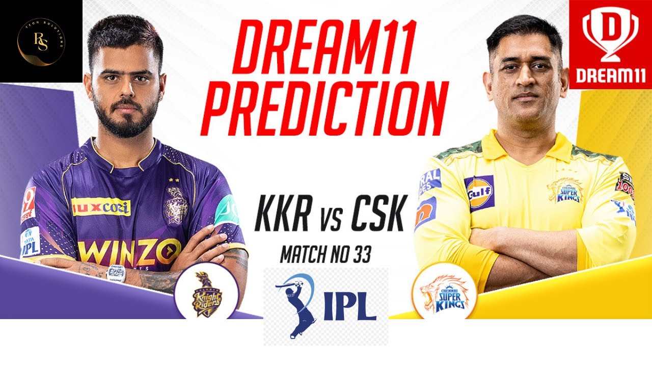 Dream 11 team today IPL match Che VS kol prediction| CSK vs KKR #ipl #csk #msdhoni #ipl2023 #cricket