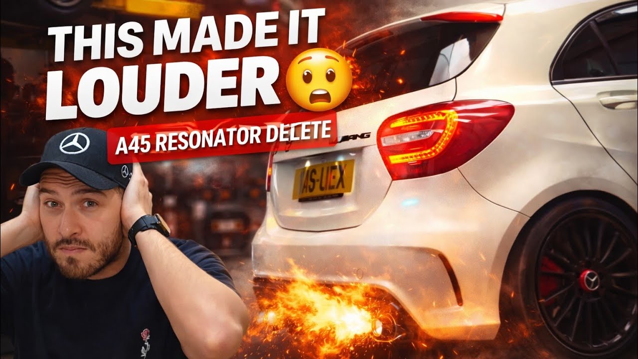I Removed The A45 AMG Exhaust Resonator **Deutsch tech**
