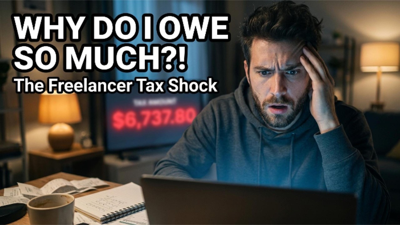 Why You're Owing SO Much More Than Expected (Freelancer Tax Shock)  #FreelancerTaxes #1099Taxes