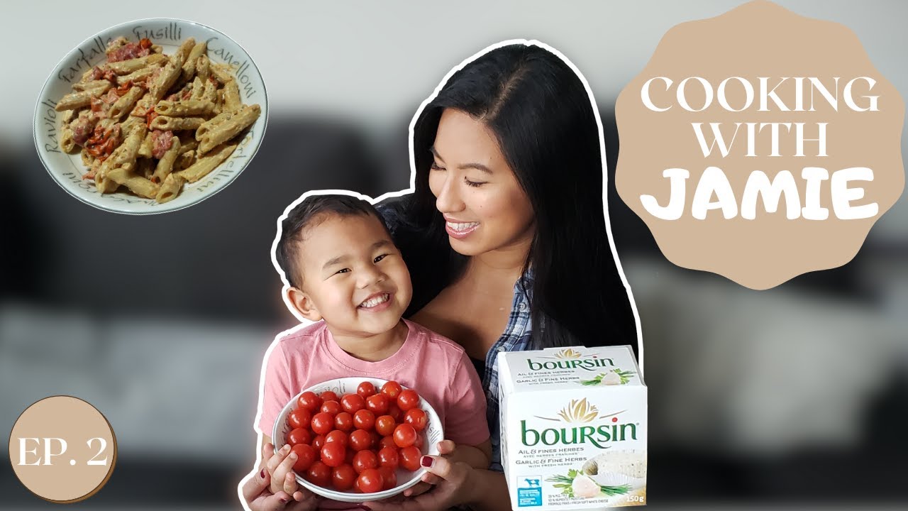 BOURSIN CHEESE TOMATO PASTA | COOKING WITH JAMIE EP. 2