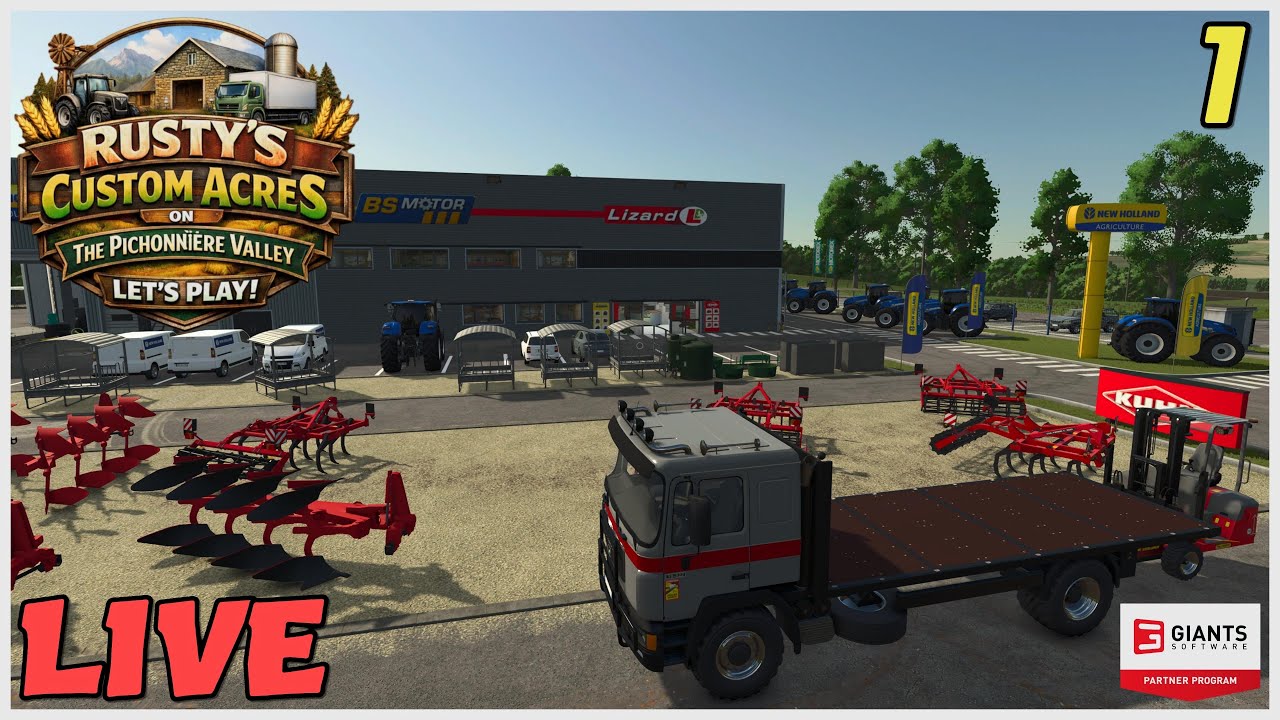 The Pichonnière Valley LIVE with Rusty's Custom Acres / Ep 1 / FS25 / PS5