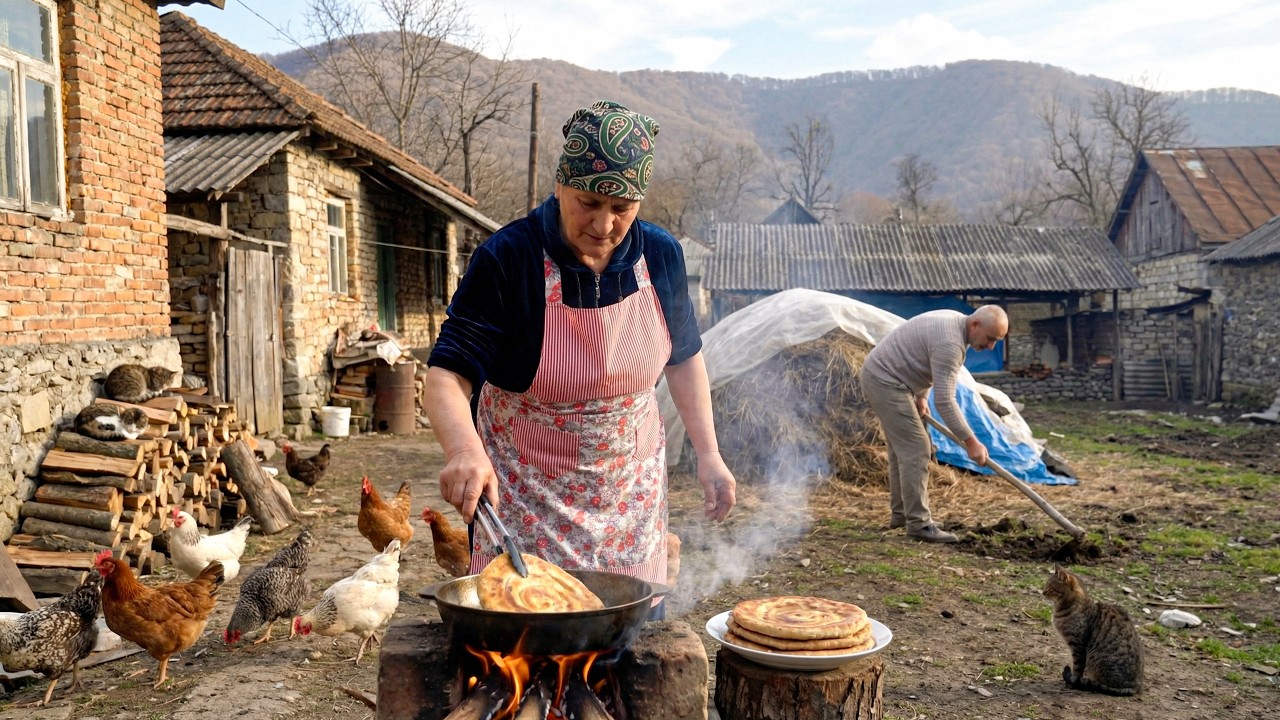 Grandma&rsquo;s 100-Year-Old Dough Recipe | Simple Village Food Without Meat