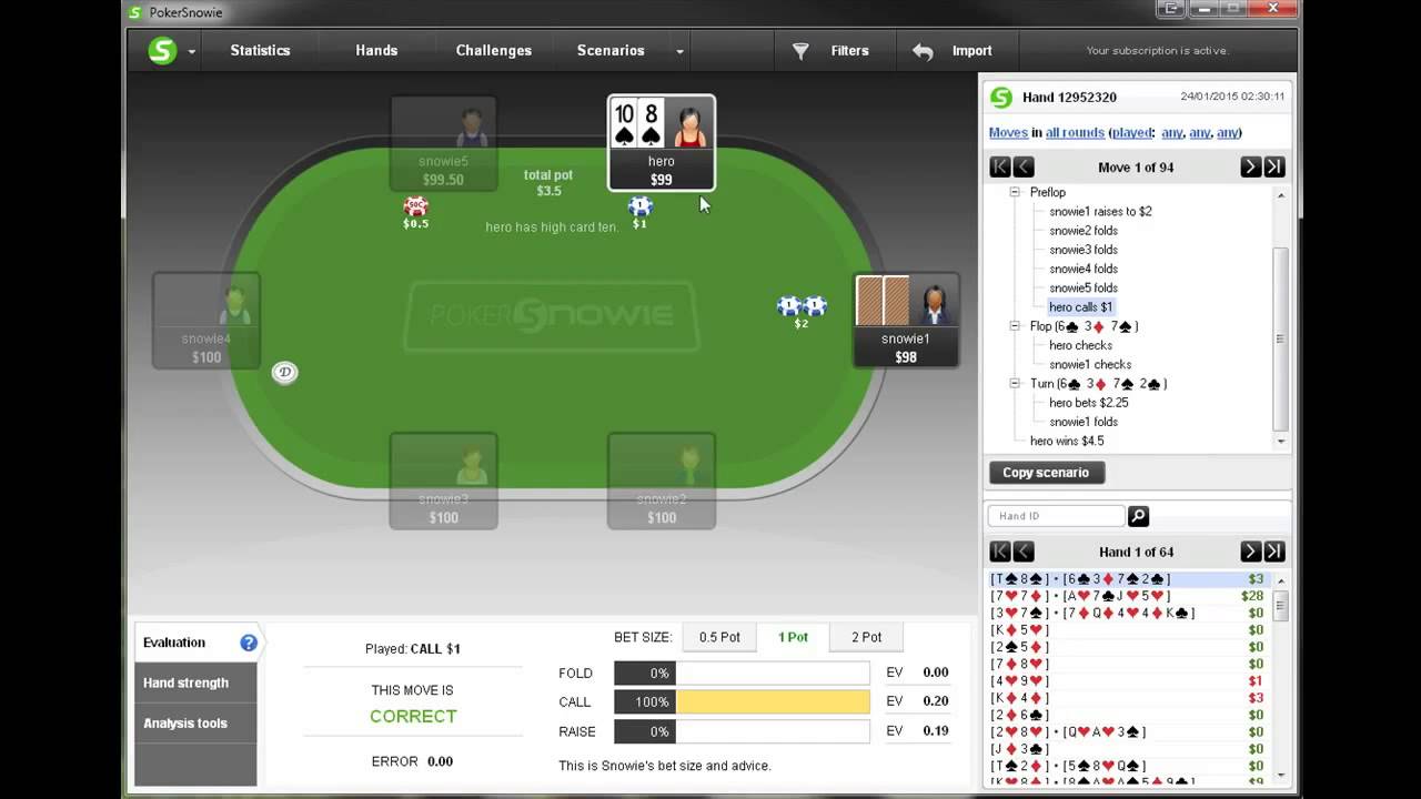 Импорт, анализ и просмотр рук - руководство по PokerSnowie