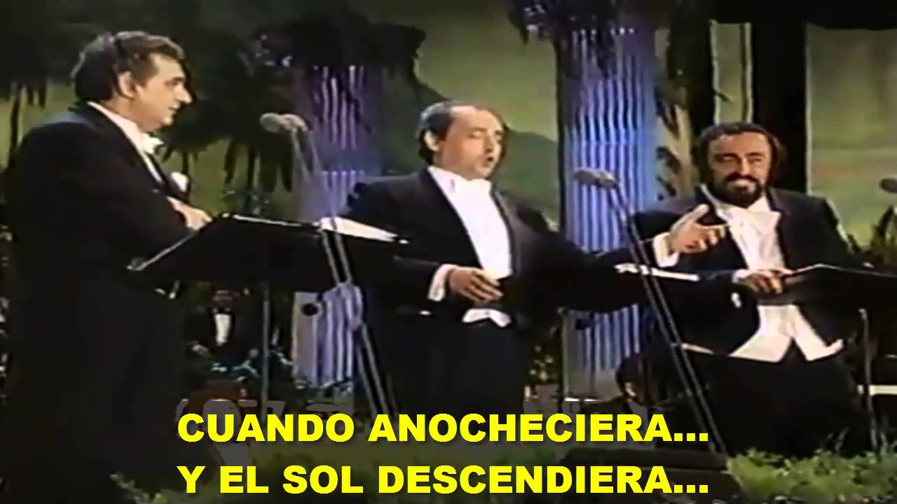 Los 3 Tenores- O Sole Mio (Subtitulada Español) (Los Ángeles: 1994)