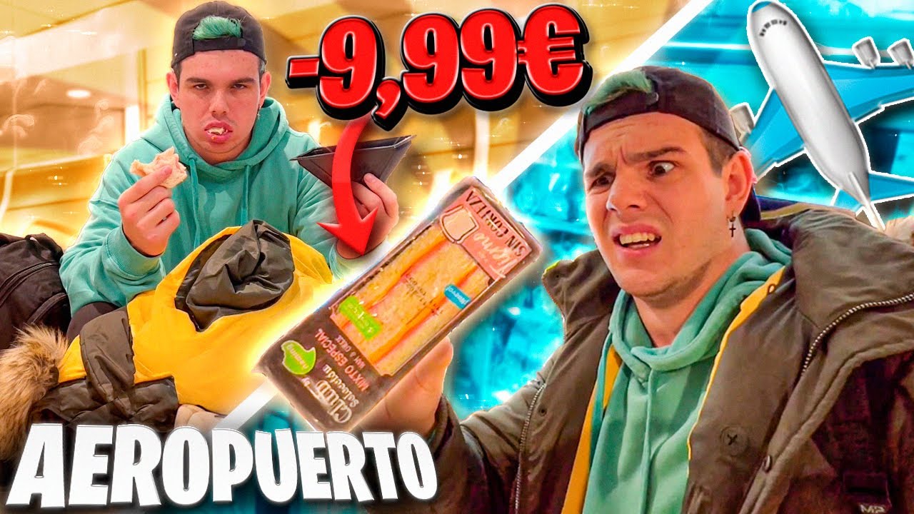 PERDÍ EL VUELO ✈️ Y Me ARRUINÉ COMIENDO en EL AEROPUERTO... 🚫 **TODO CARÍSIMO**