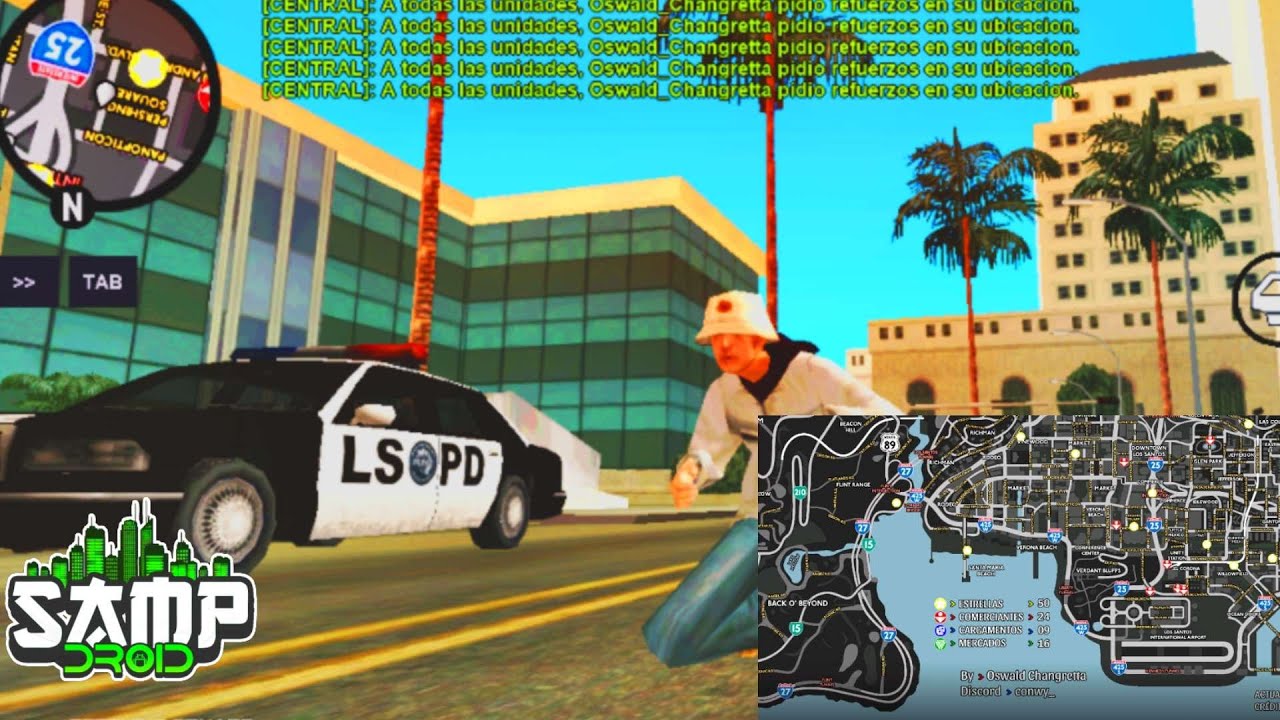 🗺️MAPA para SAMPDROID con ⭐ESTRELLAS, 💰COMERCIANTES, 🔫CARGAMENTOS Y 🏪MERCADOS