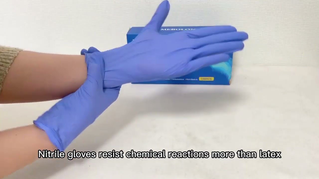 Purple Nitrile Gloves
