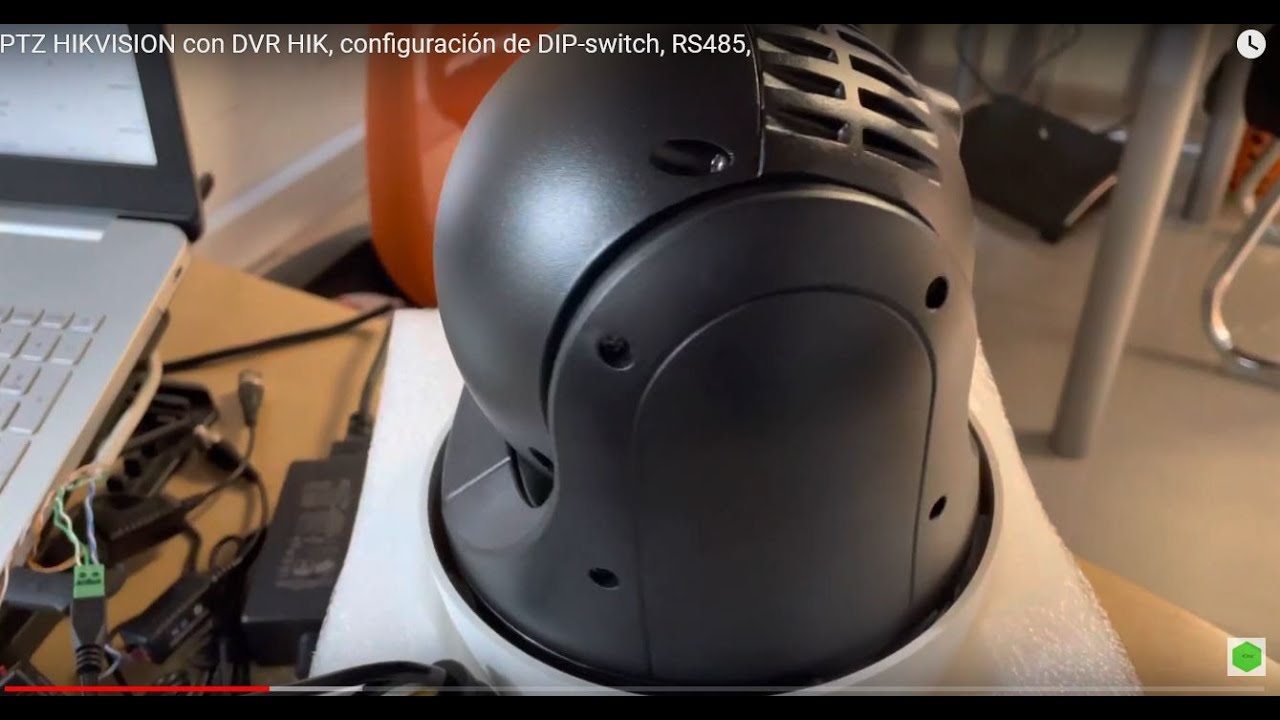 PTZ HIKVISION con DVR HIK, configuración de DIP-switch, RS485,