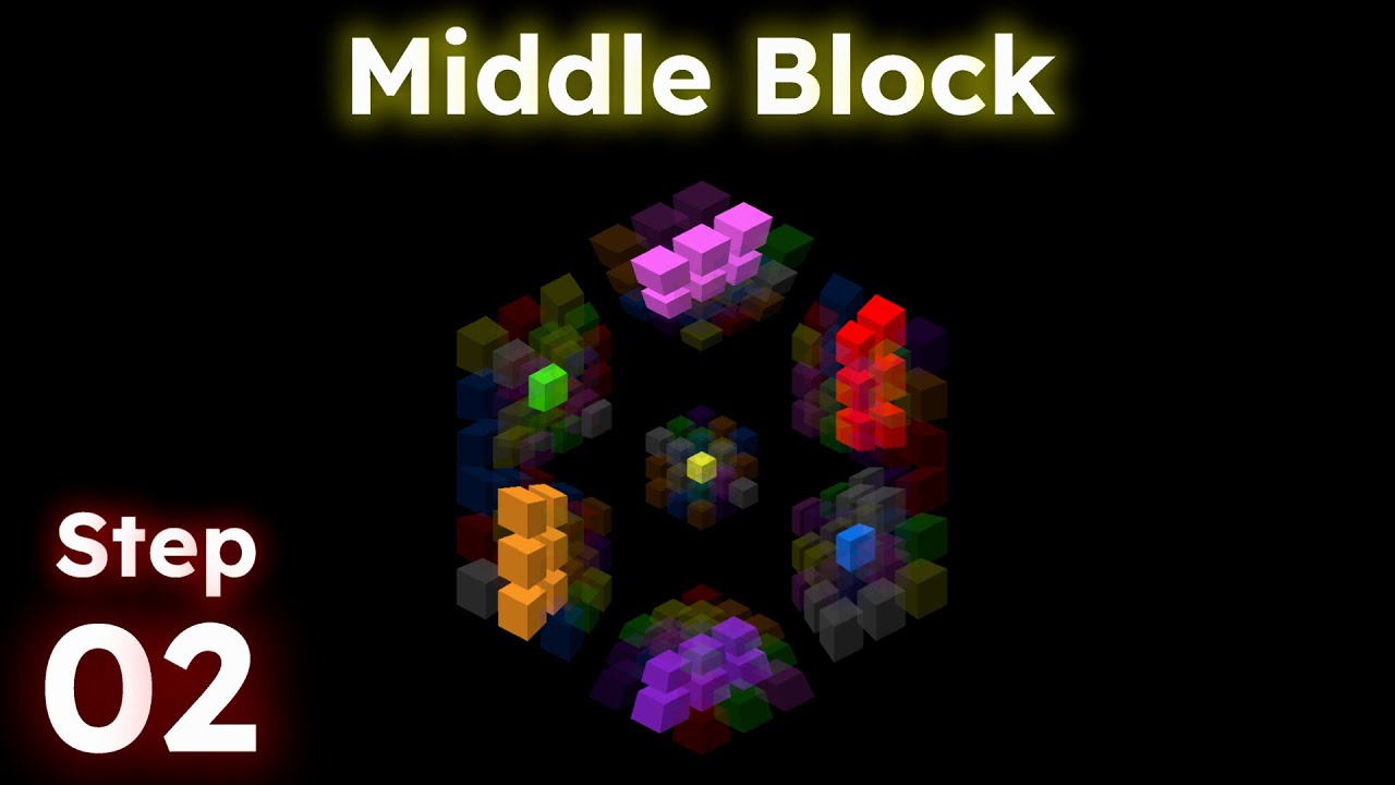Middle Block | 3-block Method for 3x3x3x3 | Step 2