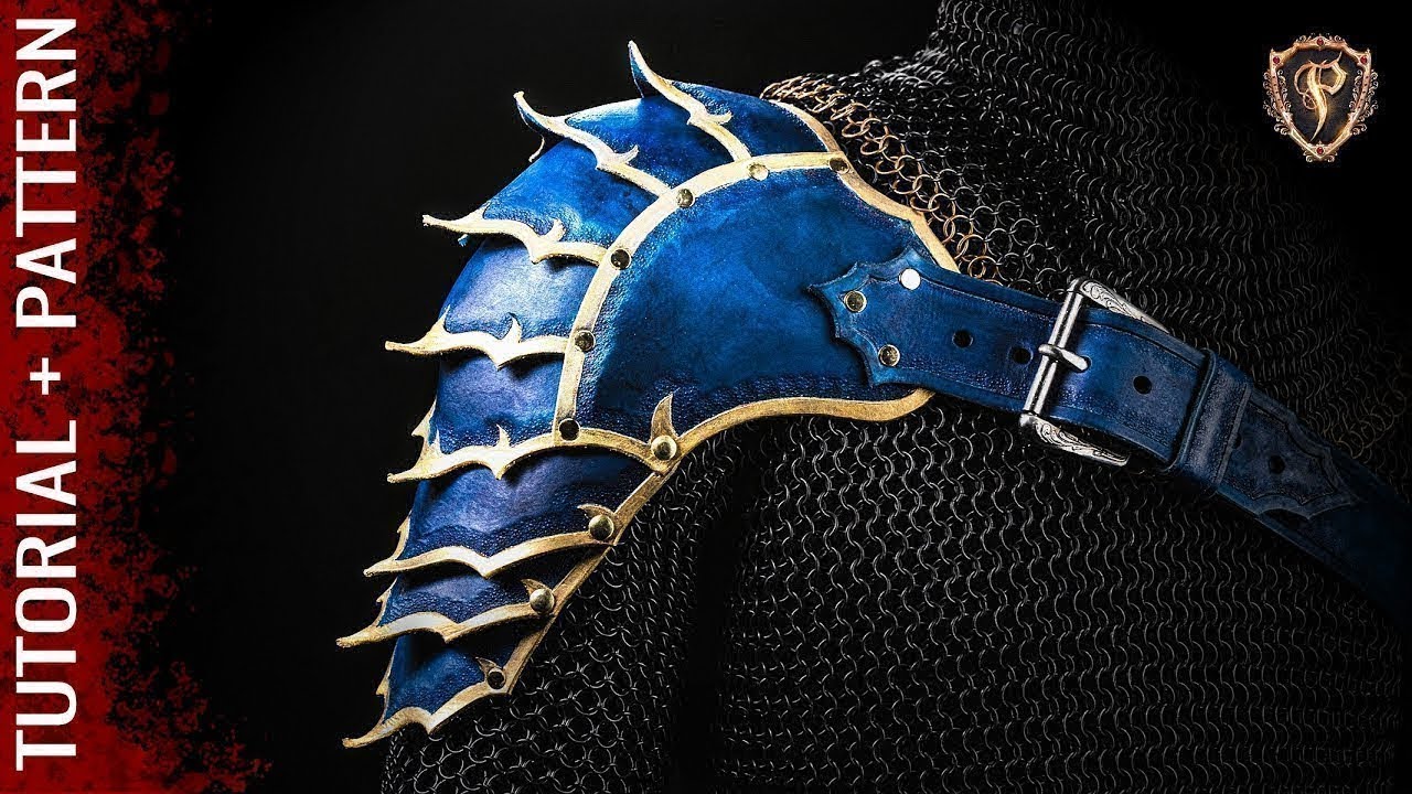 DIY FANTASY SPAULDERS 🛡️ Leather Cosplay Armor