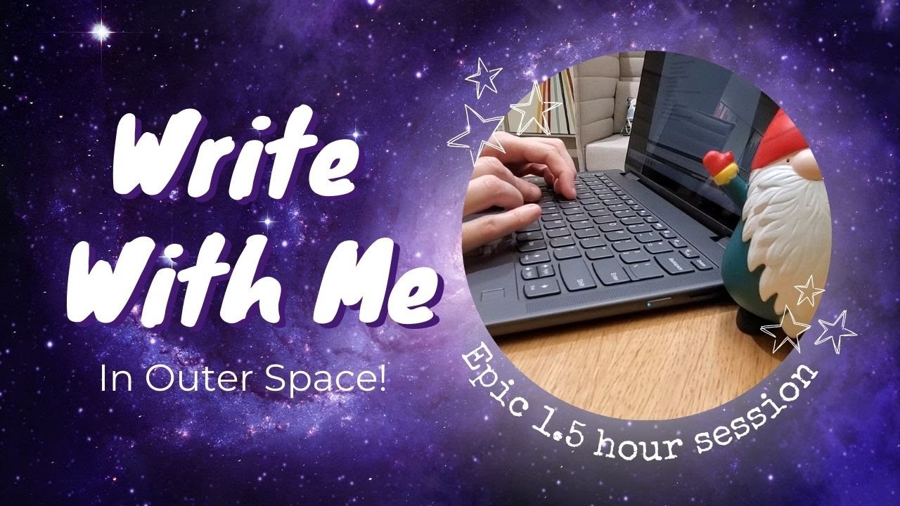 EPIC Write With Me (no music) | 25 Minute Writing Sprints with Timer | Outer Space Theme | Pomodoro