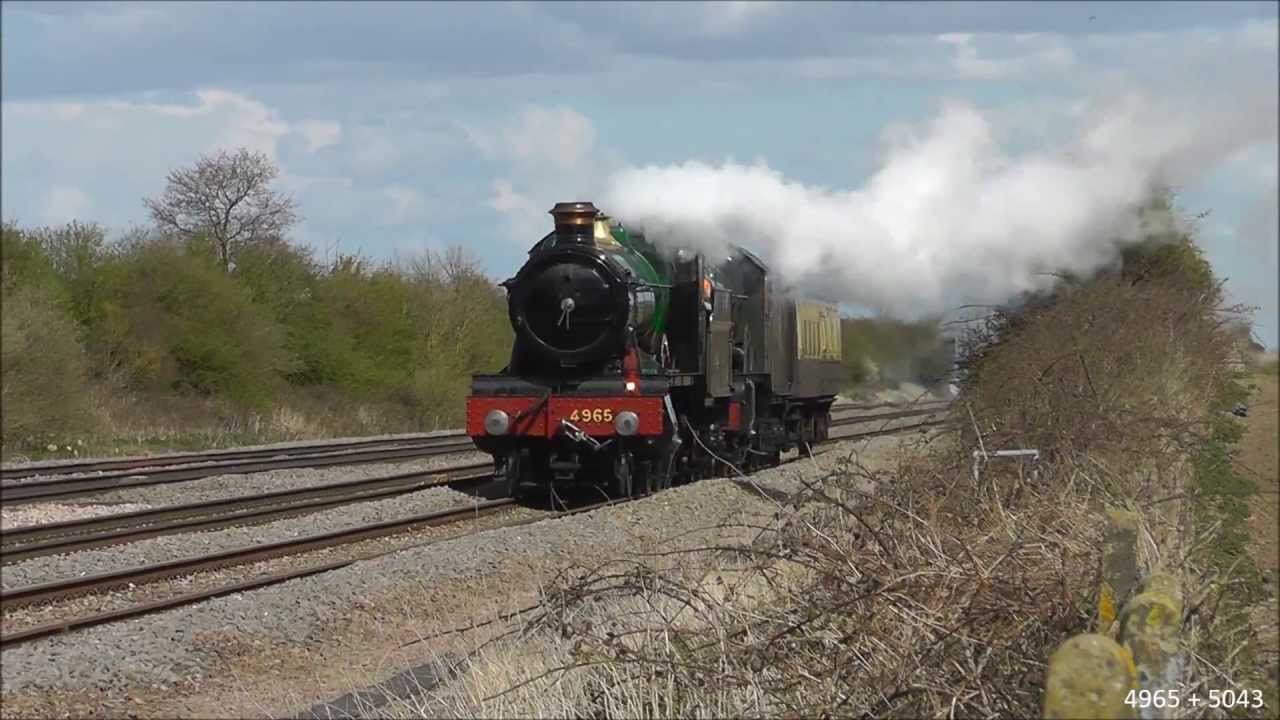 GWR 4965 + 5043 on 5Z49 @ Challow 26/04/13