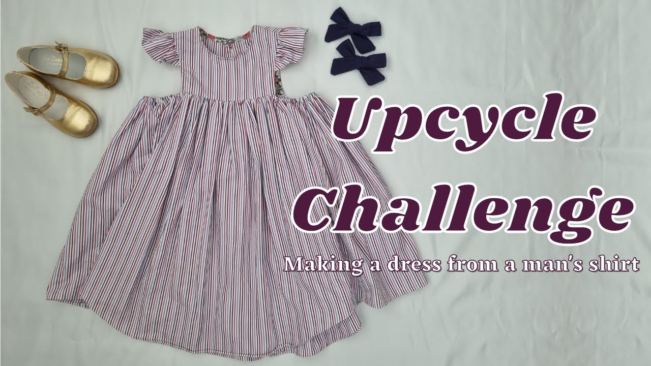 Can I make a dress from a man’s shirt? | My Upcycle Challenge