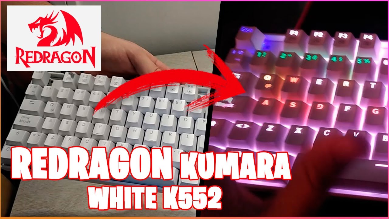 REDRAGON Kumara K552 White | *PERSONALIZAR RGB del teclado*