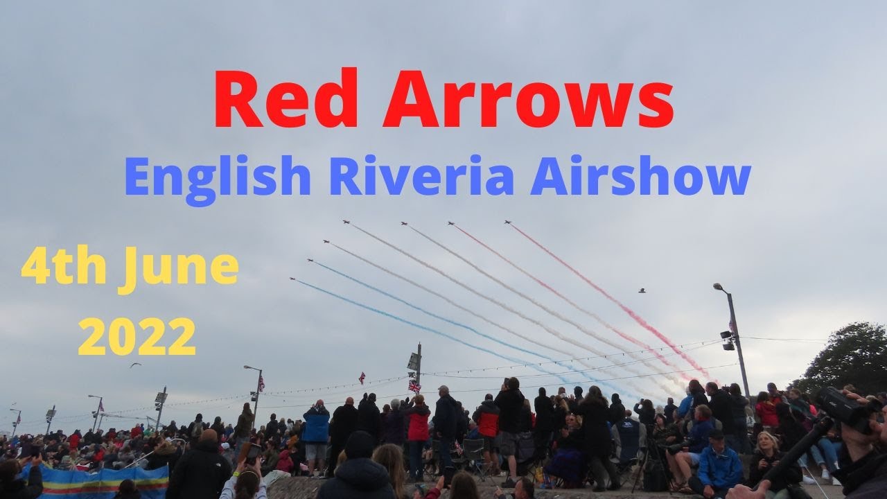 Red Arrows Rolling Display at Torbay's English Riveria Airshow 2022