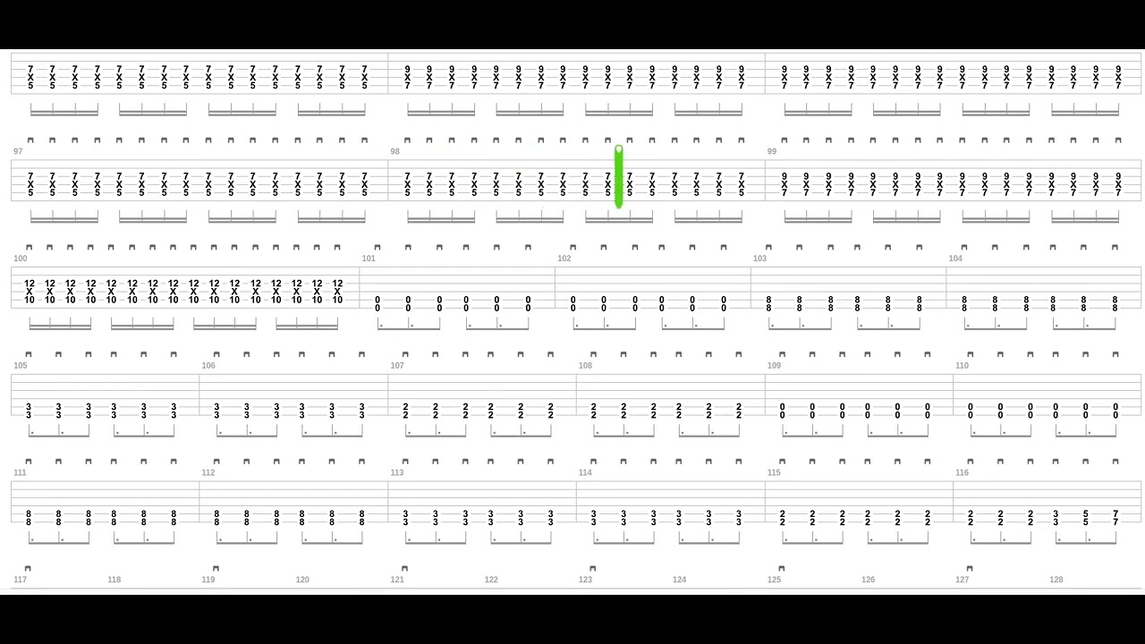 Second And Sebring Tab by Of Mice And Men + Guitar only + Guitar tab