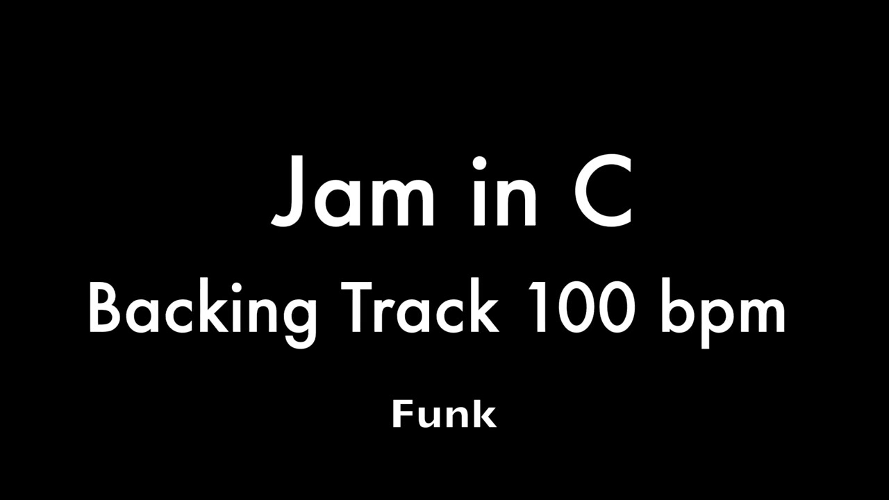 C Backing track for jam 100 bpm - Pleang Blue