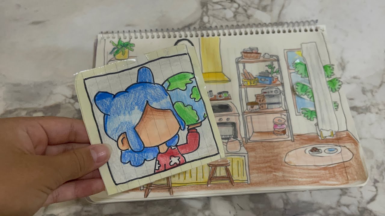 🍄 Paper surprise 🍄Asmr 🌷tutorial kitchen[toca life world]🌍🌷