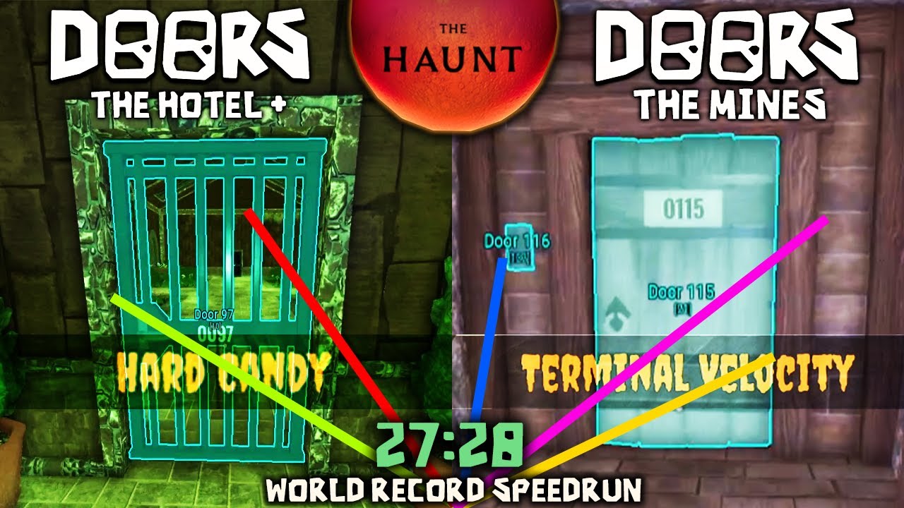 Doors : The Haunt (Hotel + Mines) WORLD RECORD SPEEDRUN *27:28* NO CHEATS