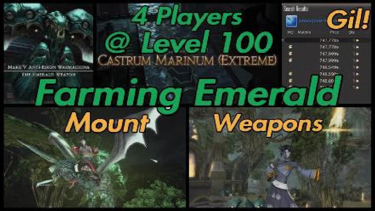 FFXIV: Emerald Weapon Unsynced - 4 Tank Farm (Castrum Marinum Extreme)