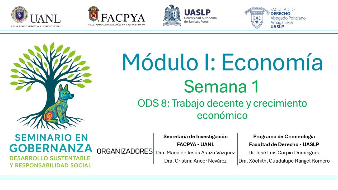 Semana 1   Inauguración del Seminario y ODS 8 
