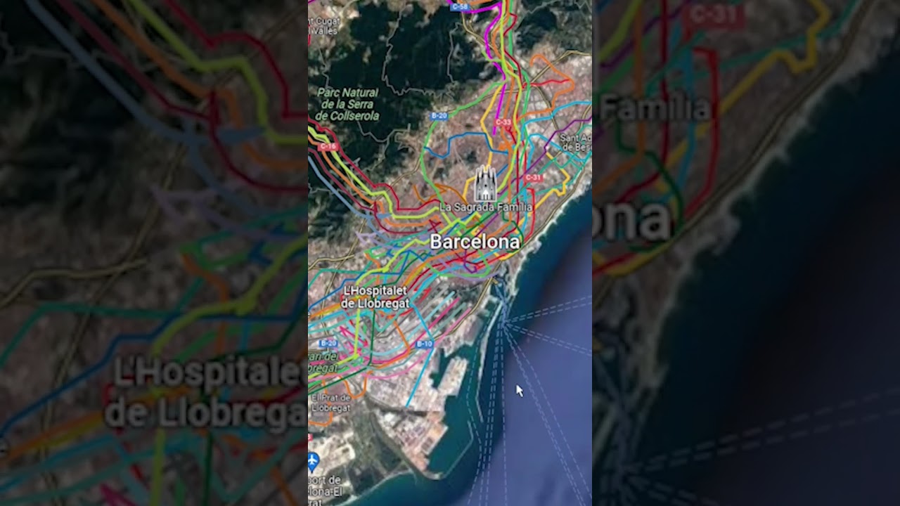 Урбанизм Барселоны на совершенно новом уровне #городскоепланирование #общественныйтранспорт #урба...