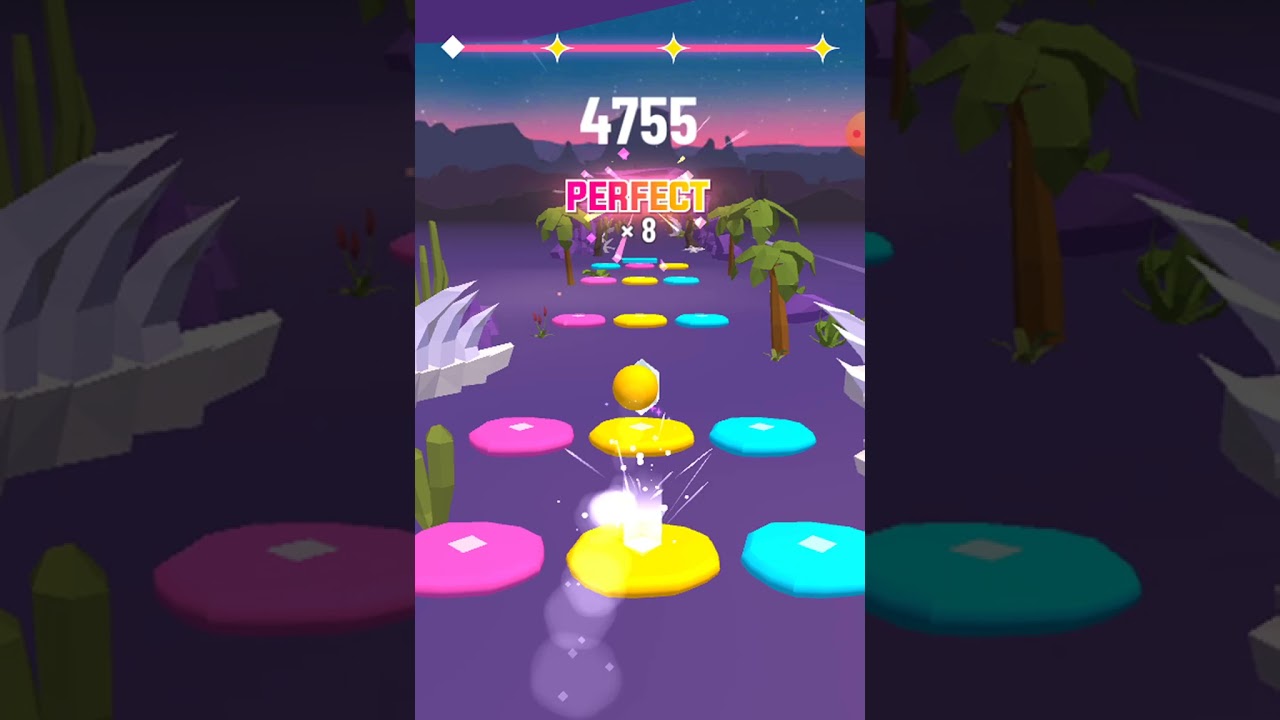 Color Hop 3D gameplay extreme game bad romance song AKSHAYGAMER
