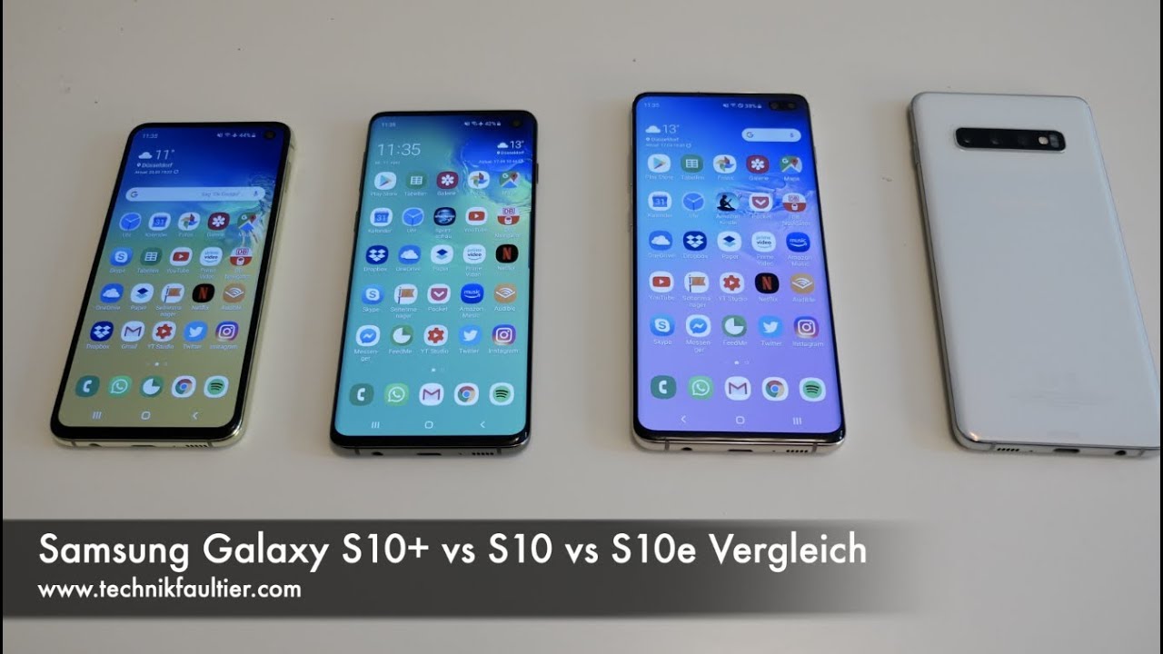 Samsung Galaxy S10+ vs S10 vs S10e Vergleich