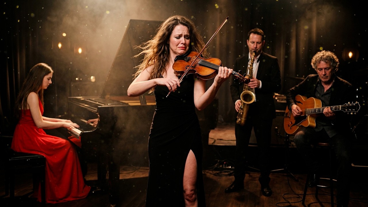 Saxophone, Violin & Piano – Romantic Classical Instrumental in an Elegant Theater Hall