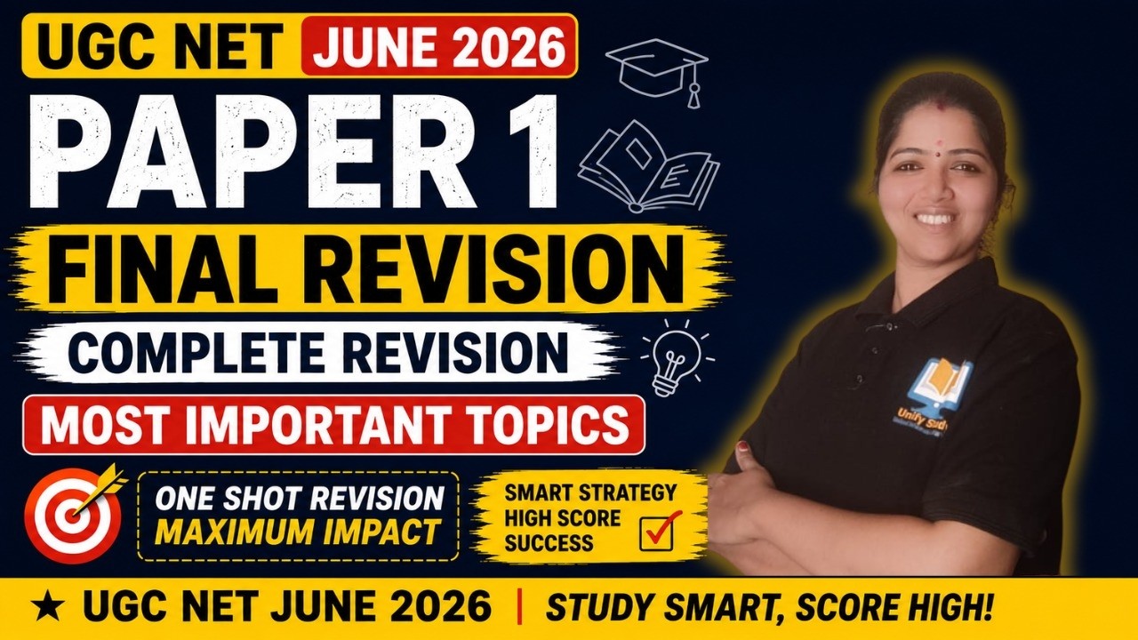 🔥 UGC NET Paper 1 Complete Revision 2026 | Most Important Topics Before Exam | Target JRF