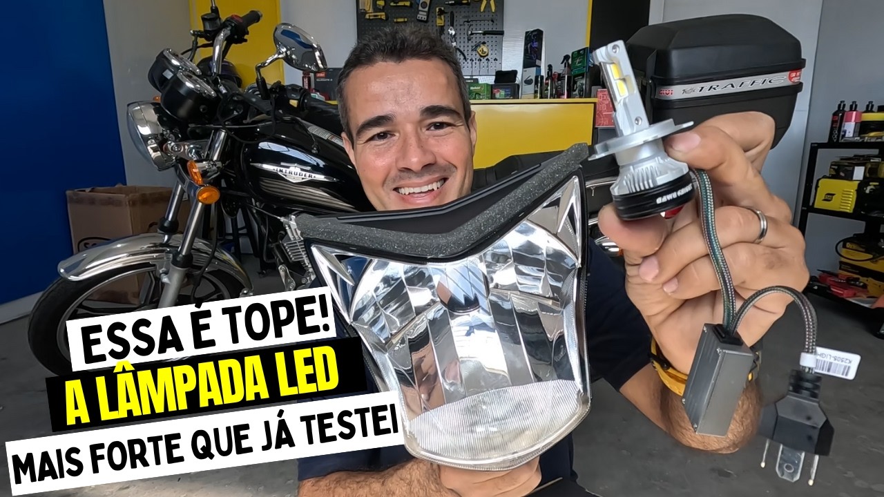 A LÂMPADA LED MAIS FORTE QUE JÁ TESTEI