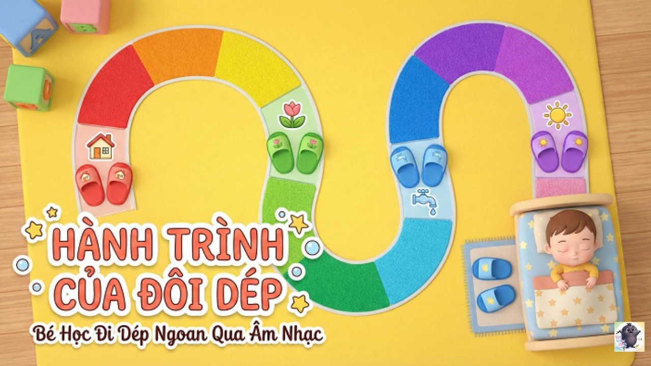 Đôi Dép Vui Vẻ - 5 Bài Hát Giúp Bé Tự Giác Đi Dép và Khám Phá Thế Giới