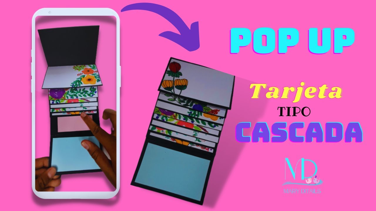 TARJETA POP UP TIPO CASCADA