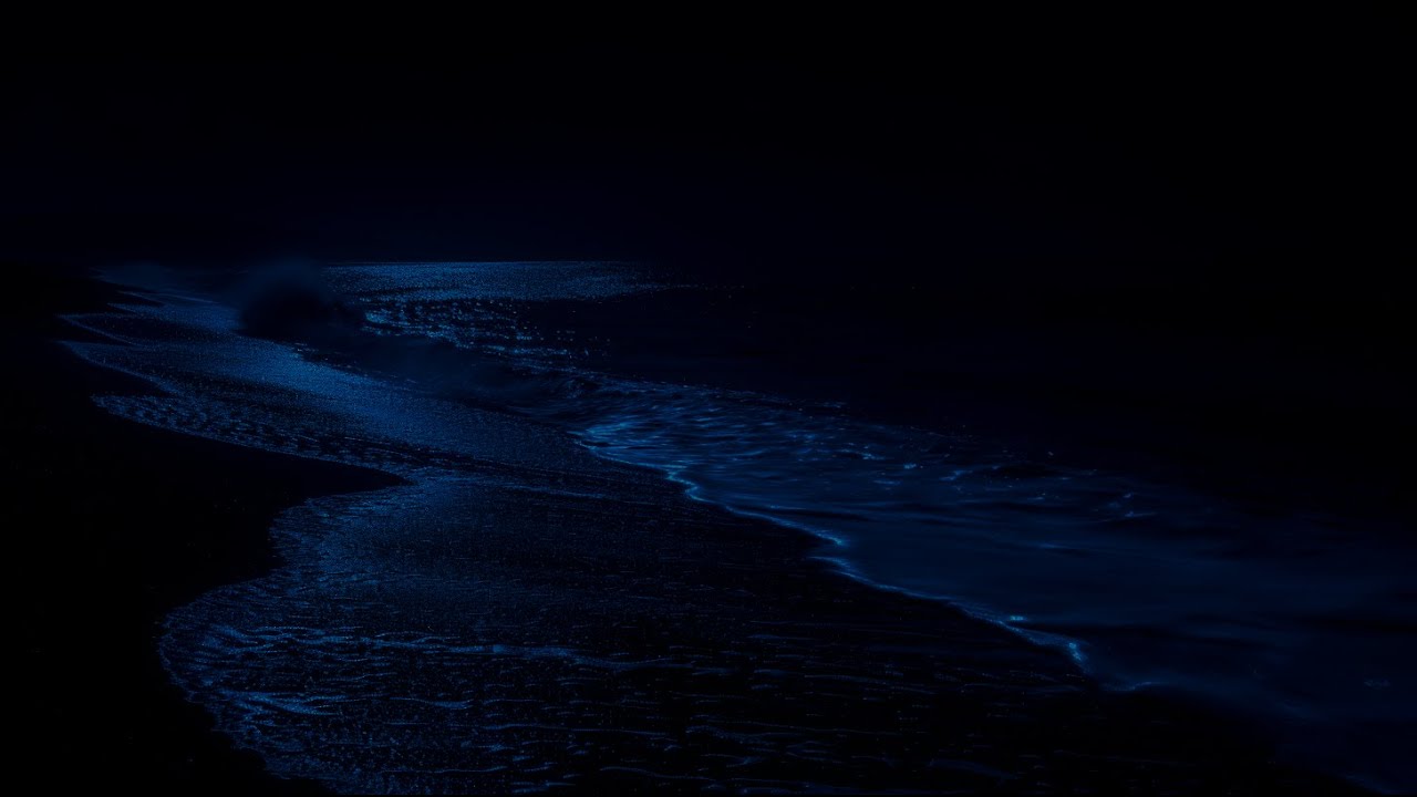 Deep Sleep Instantly with Ocean Waves | Beat Insomnia with Rolling Waves on Beach at Mid Night