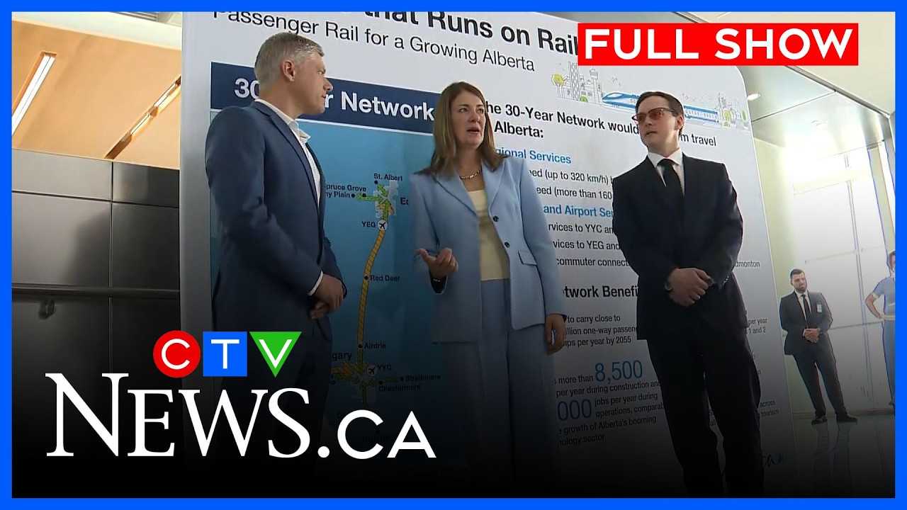 В Альберте планируют строительство новых пассажирских поездов | CTV News Calgary, выпуск в 6 часо...