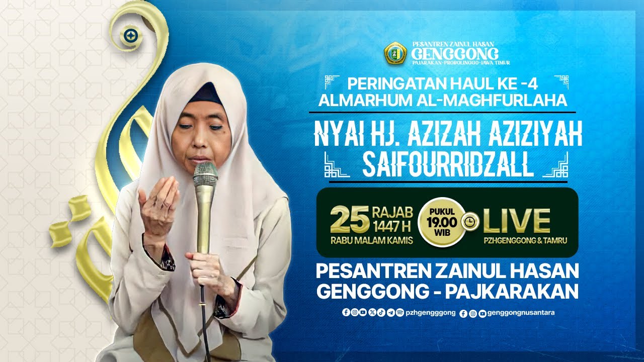 🔴LIVE I Haul Ke-4 Almarhumah Al-Maghfurlaha Nyai Hj. Azizah Aziziah Saifourridzall