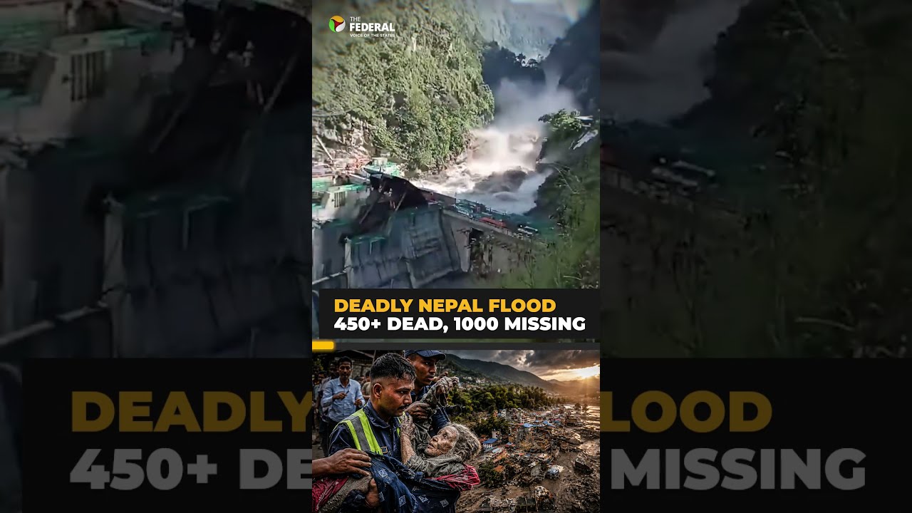 Nepal flash floods kill over 350, leave over 1,000 people missing | #shorts