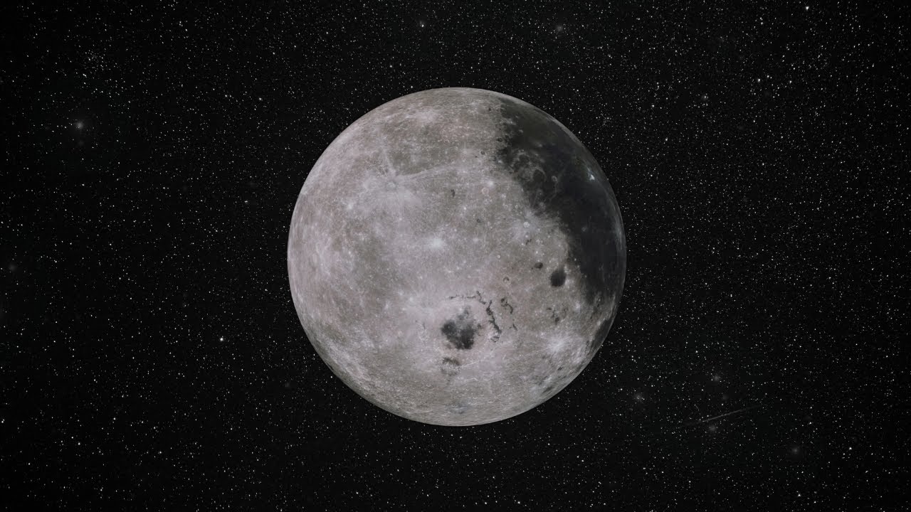 Space Live Wallpaper 4K for Smart TV & PC | Full Moon & Twinkling Stars 1 Hour Ambient Screensaver