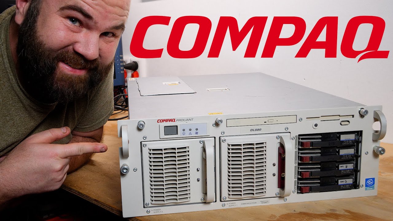 Compaq Proliant DL580 Server Teardown - Quad Pentium III Xeon