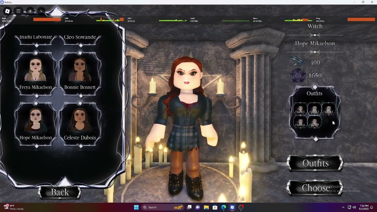 Hope Mikaelson Gameplay (TPOW ROBLOX)
