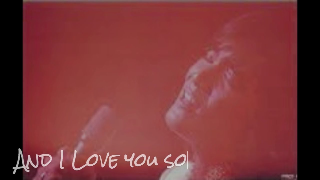 And I love you so 野口五郎　1981年