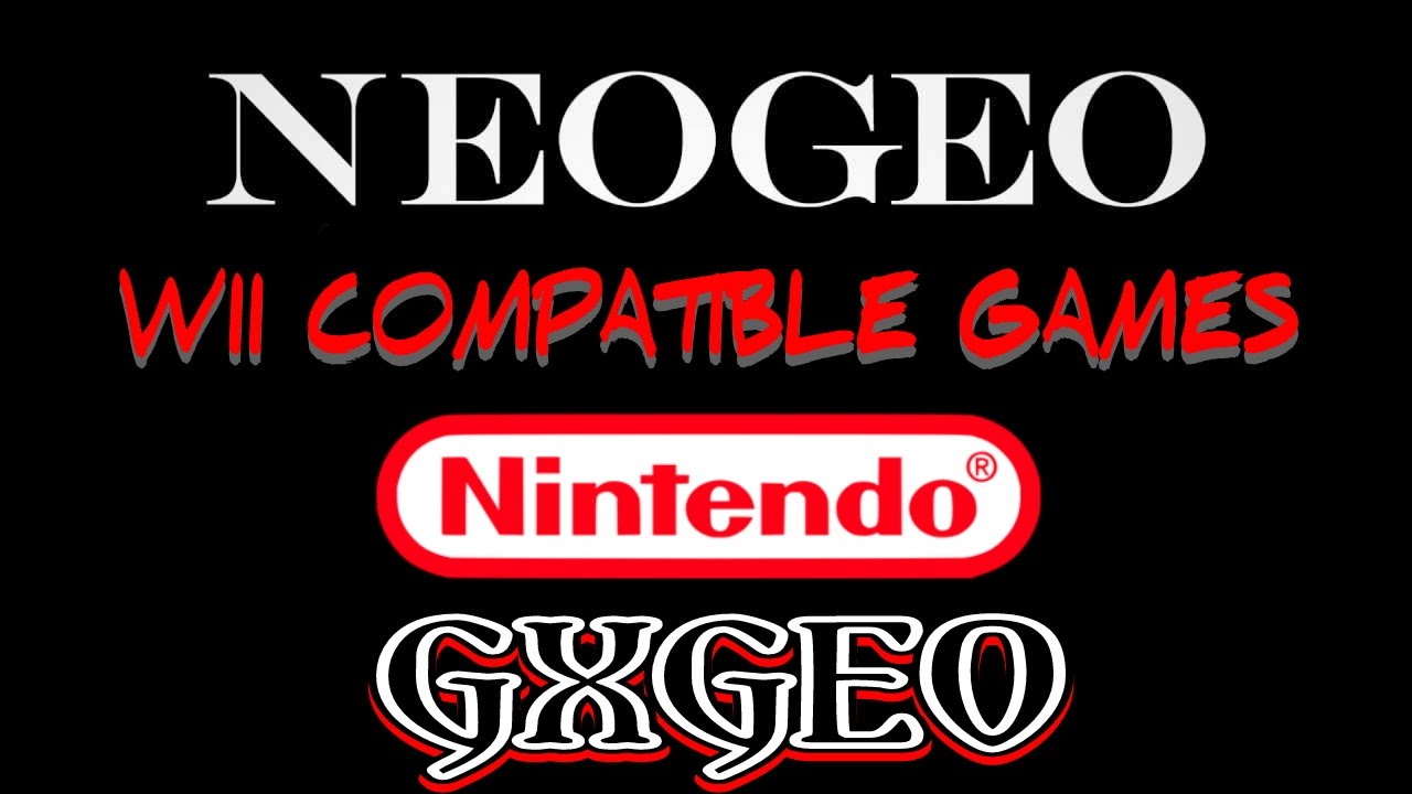 Neo Geo Wii Compatible Games GXGEO Part 1
